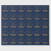Navy Blue Osteopathic Medical School Afstuderen Cadeaupapier (Vlak)