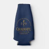 Navy Blue Osteopathic Medical School Afstuderen Flesjeskoeler (Voorkant)