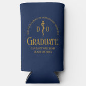 Navy Blue Osteopathic Medical School Afstuderen Seltzer Blikjeskoeler (Voorkant)
