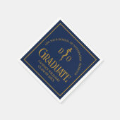 Navy Blue Osteopathic Medical School Afstuderen Servet (Hoek)