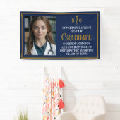 Navy Blue Osteopathic Medical School Afstuderen Spandoek (Insitu)