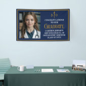 Navy Blue Osteopathic Medical School Afstuderen Spandoek (Beurs)