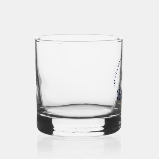 Navy Blue Osteopathic Medical School Afstuderen Whisky Glas (Rechts)