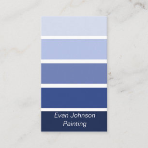 Navy Blue Paint Samples Visitekaartje