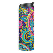 Navy Blue Paisley Thermosbeker (Gedraaid links)