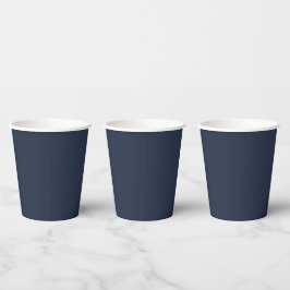 Navy Blue Papieren Bekers