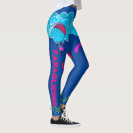 Navy Blue Paragliding Pixie-leggings Leggings