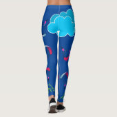 Navy Blue Paragliding Pixie-leggings Leggings (Achterkant)