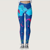 Navy Blue Paragliding Pixie-leggings Leggings (Voorkant)