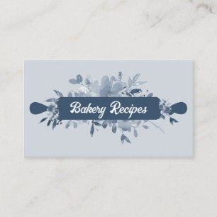 Navy Blue Pastry Chef Bakkerij Visitekaartje