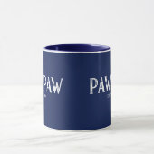 Navy Blue Paw-jaar ingesteld Mok (Midden)