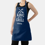 Navy Blue Personalized King of The Grill Schort (Insitu)