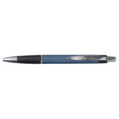 Navy Blue Personalized Name Pen Elegant Style (Achterkant)