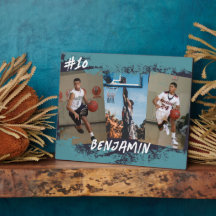 Navy & Blue Photo Collage, speciaal gepersonalisee