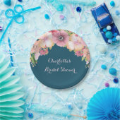 Navy Blue Pink Vrijgezellenfeest Bord (Feest)