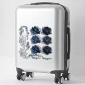 Navy Blue Pioenrozen Bloemen Boeket Creator Set va Sticker (Koffer)