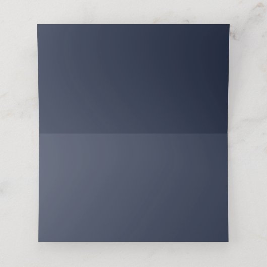 Navy Blue Plaatskaartje (Binnenkant ongevouwen)