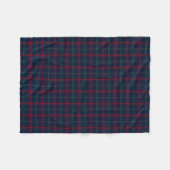 Navy Blue Plaid Lynch Tartan Fleece Deken (Voorkant (Horizontaal))