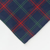 Navy Blue Plaid Lynch Tartan Fleece Deken (Hoek)