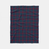 Navy Blue Plaid Lynch Tartan Fleece Deken (Voorkant)