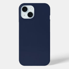 Navy Blue Plain Kleuren Telefoon Case