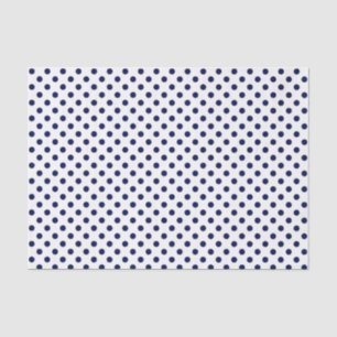 Navy Blue Polka Dot on White Tissue Paper Tissuepapier
