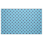 Navy Blue Polka Dot Pattern on Light Blue Fabric Stof (Fat Quarter)