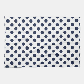 Navy Blue Polka Dot Theedoek