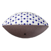 Navy Blue Polka Dots, Polka Dot Pattern, Stippen American Football (Gedraaid 270)