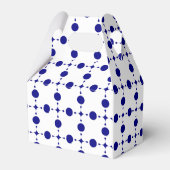 Navy Blue Polka Dots, Polka Dot Pattern, Stippen Bedankdoosjes (Achterkant)