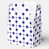 Navy Blue Polka Dots, Polka Dot Pattern, Stippen Bedankdoosjes (Geopend)