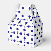 Navy Blue Polka Dots, Polka Dot Pattern, Stippen Bedankdoosjes (Voorkant Zijde)