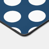 Navy Blue Polka Dots, Polka Dot Pattern, Stippen Bureaumat (Hoek)