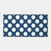 Navy Blue Polka Dots, Polka Dot Pattern, Stippen Bureaumat (Voorkant)
