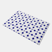 Navy Blue Polka Dots, Polka Dot Pattern, Stippen Deurmat (Schuin)