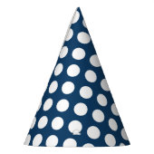 Navy Blue Polka Dots, Polka Dot Pattern, Stippen Feesthoedjes (Links)