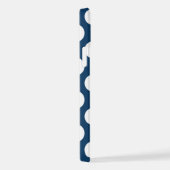 Navy Blue Polka Dots, Polka Dot Pattern, Stippen iPhone Hoesje (Rechterkant)