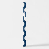 Navy Blue Polka Dots, Polka Dot Pattern, Stippen iPhone Hoesje (Linkerkant)