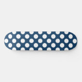 Navy Blue Polka Dots, Polka Dot Pattern, Stippen Persoonlijk Skateboard (Horizontaal)