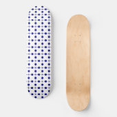 Navy Blue Polka Dots, Polka Dot Pattern, Stippen Persoonlijk Skateboard (Voorkant)