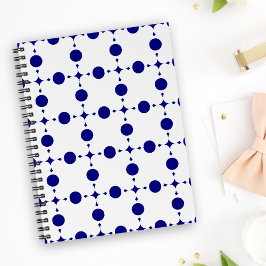 Navy Blue Polka Dots, Polka Dot Pattern, Stippen Planner