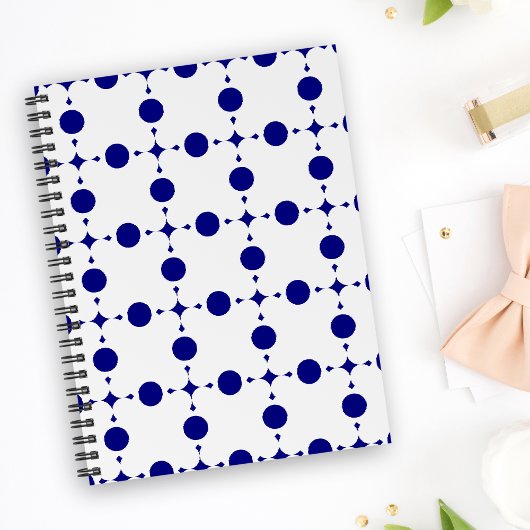 Navy Blue Polka Dots, Polka Dot Pattern, Stippen Planner