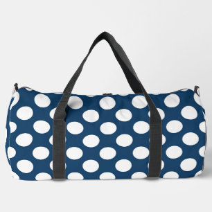 Navy Blue Polka Dots, Polka Dot Pattern, Stippen Plunjezak