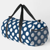 Navy Blue Polka Dots, Polka Dot Pattern, Stippen Plunjezak (Rechterhoek)