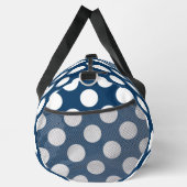 Navy Blue Polka Dots, Polka Dot Pattern, Stippen Plunjezak (Rechts)