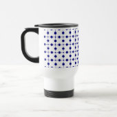 Navy Blue Polka Dots, Polka Dot Pattern, Stippen Reisbeker (Links)