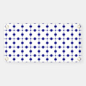 Navy Blue Polka Dots, Polka Dot Pattern, Stippen Spandoek (Horizontaal)