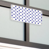 Navy Blue Polka Dots, Polka Dot Pattern, Stippen Spandoek (Buitenkant Gebouw)