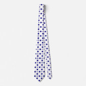 Navy Blue Polka Dots, Polka Dot Pattern, Stippen Stropdas (Voorkant)
