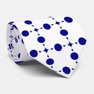 Navy Blue Polka Dots, Polka Dot Pattern, Stippen Stropdas